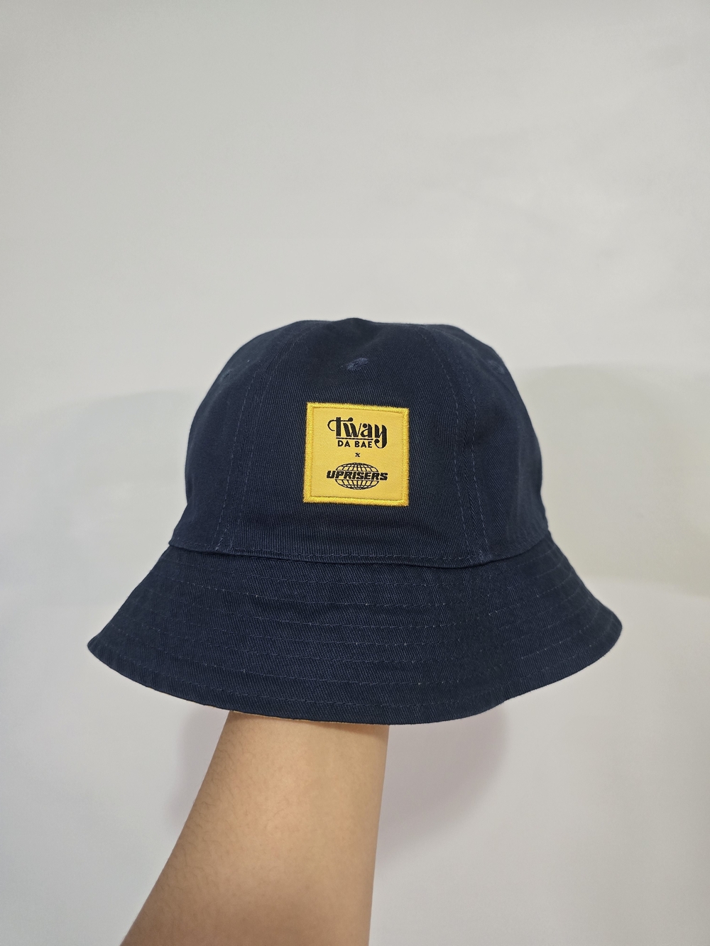 Reversible Navy & Yellow Bucket Hat - Tway Da Bae X Uprisers